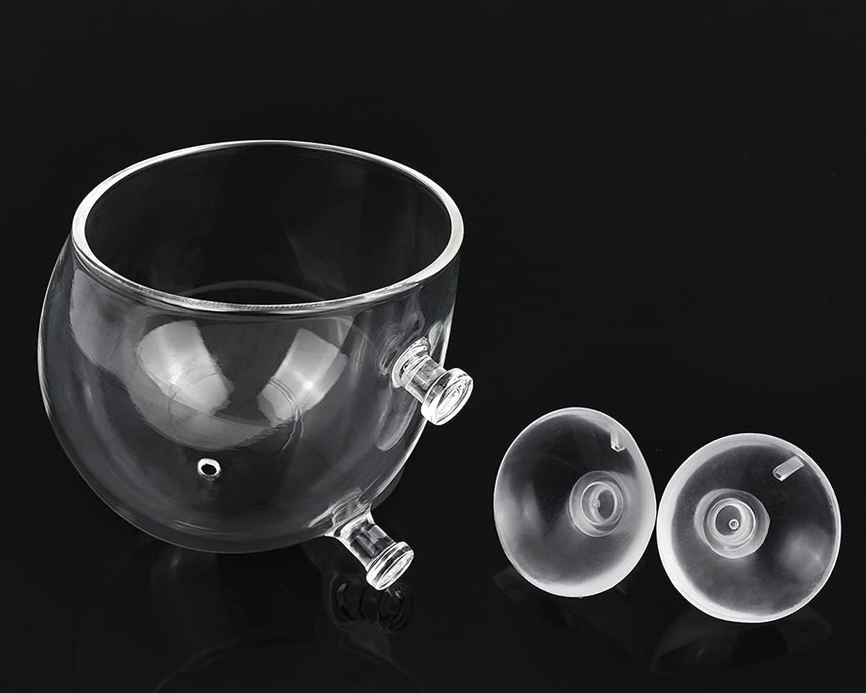 AeroAquarium™ | Die Hydro-Galerie: Glas-Flora-Halter (2er-Set) 