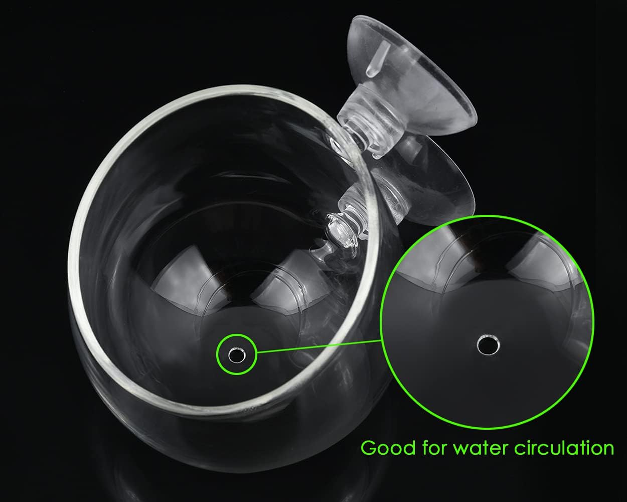 AeroAquarium™ | Die Hydro-Galerie: Glas-Flora-Halter (2er-Set) 