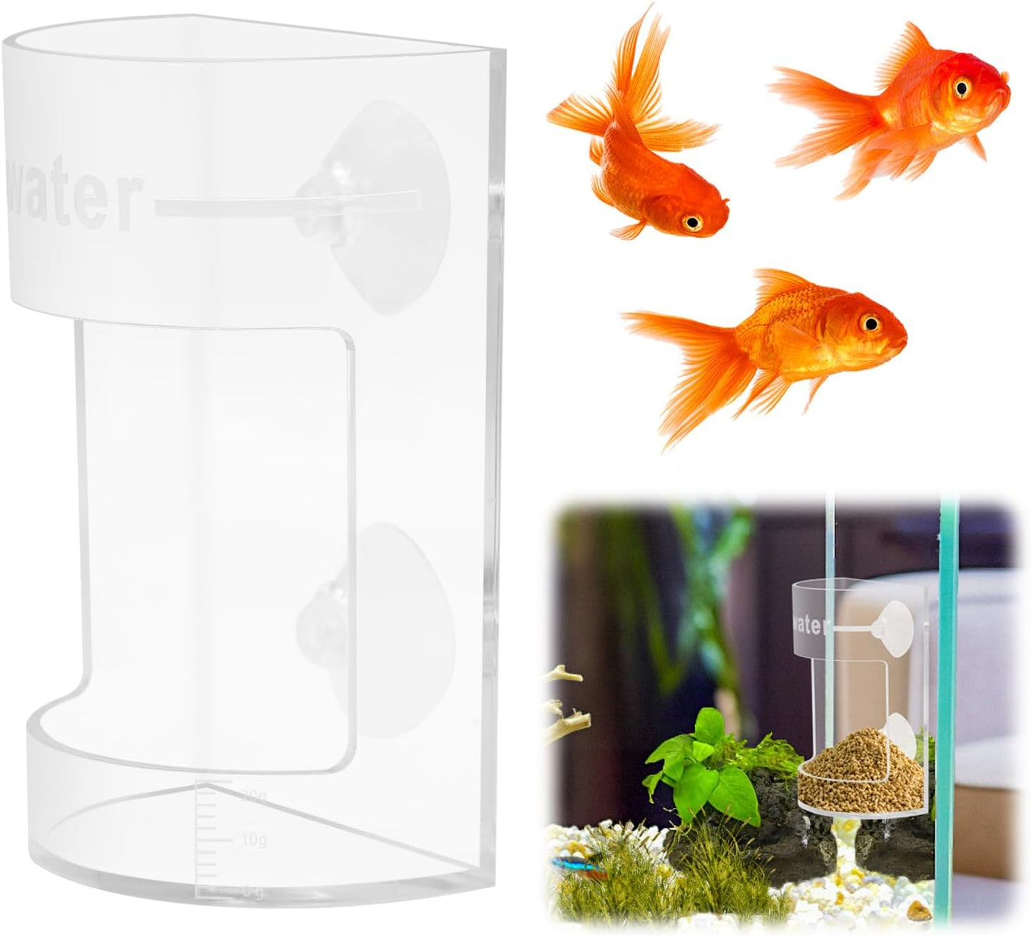 AeroAquarium™ | Die Clarity-Schale: Präzisionsfutterautomat ohne Futterverschwendung 