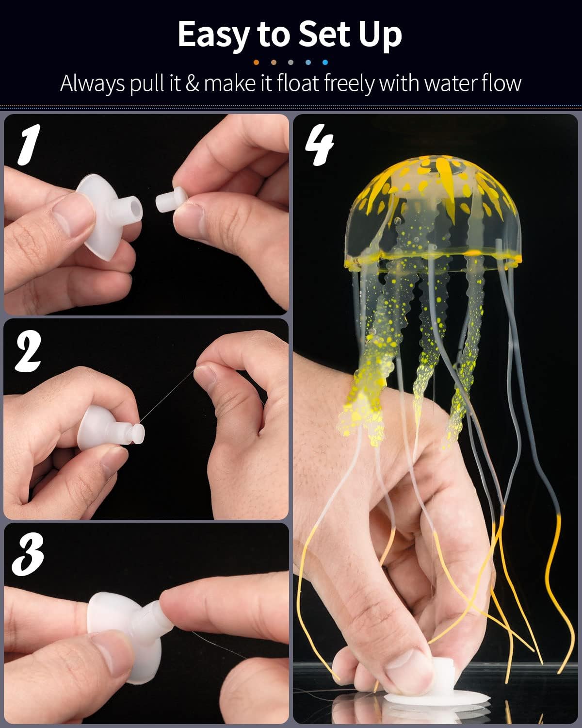 AeroAquarium™ | Glowing Jellyfish (6-Pack)