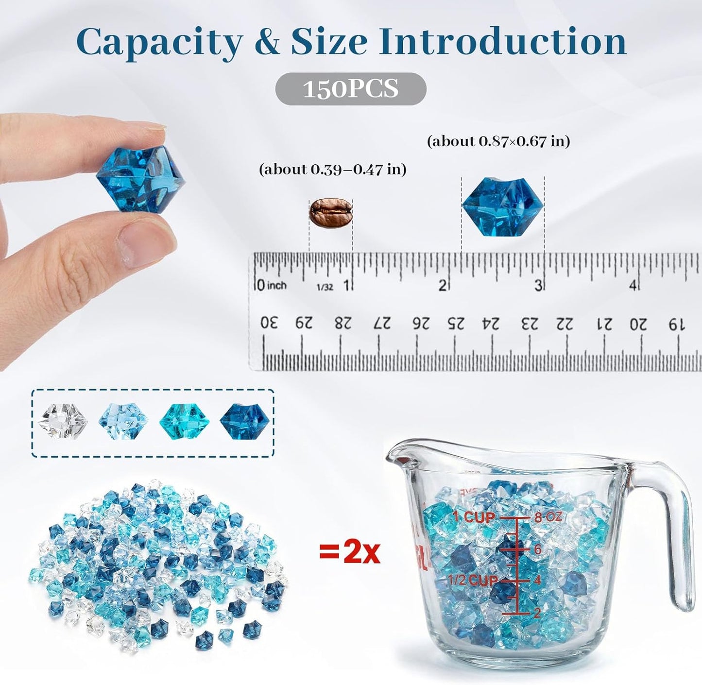 Azure Crystal Frost (150pcs)