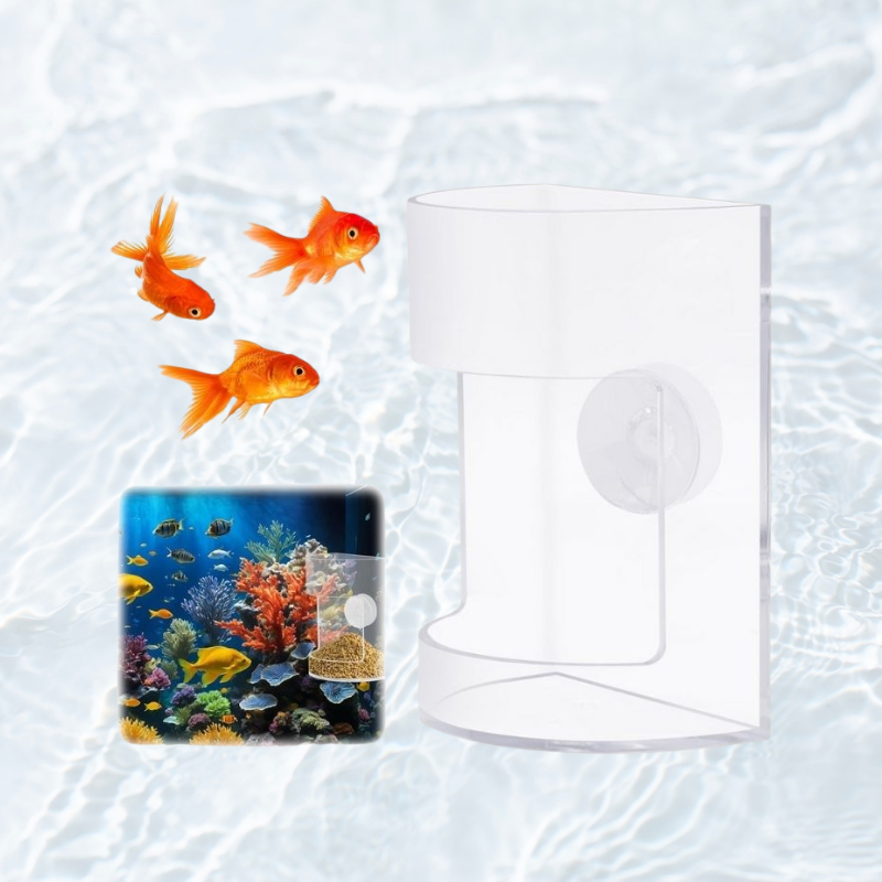 AeroAquarium™ | Die Clarity-Schale: Präzisionsfutterautomat ohne Futterverschwendung 